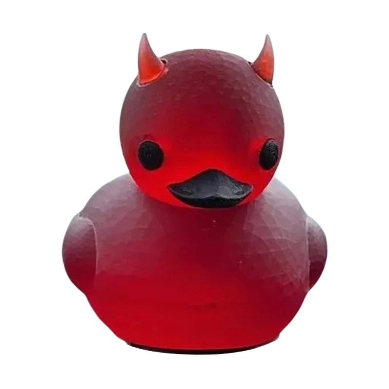 Halloween Duck Figurines, Devil Theme Desktop Car Dashboard Decoration Figurine AOS