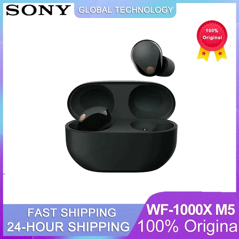 100%Original SONY  WF-1000XM5 Wireless Noise Cancelling Earbuds Bluetooth 5.3 Earphones Hi-Res LDAC SBC Dual Connection IPX4