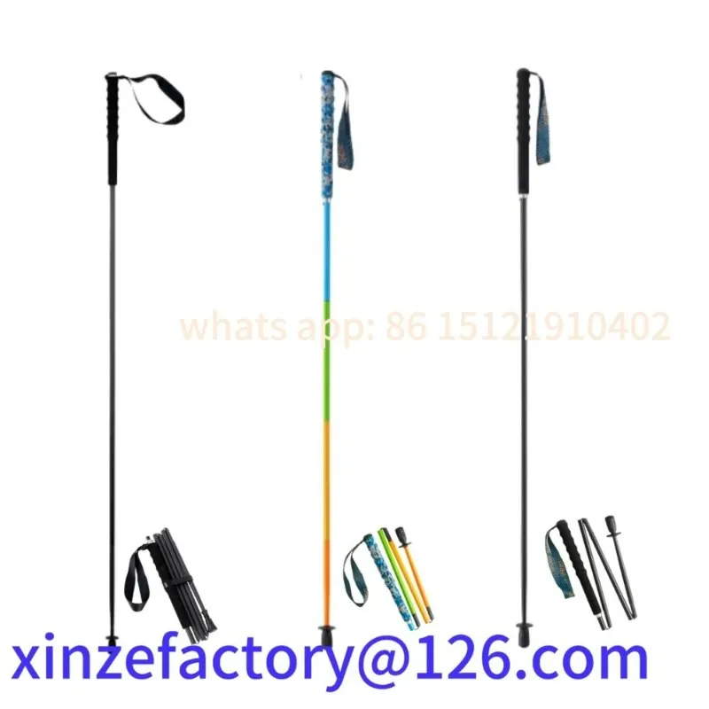 

Be suitable for Ultra Weight Trekking Foldable Hiking Sticks Carbon Fiber Hiking Poles