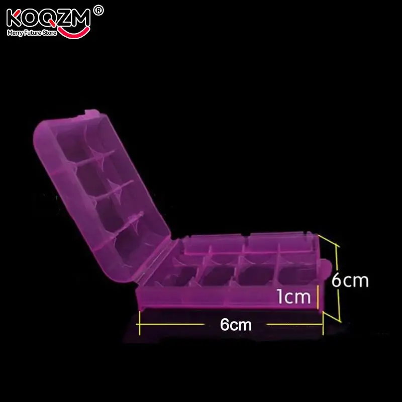 Hard Plastic 18650 Battery Storage Boxes Case Holder For Waterproof Cases