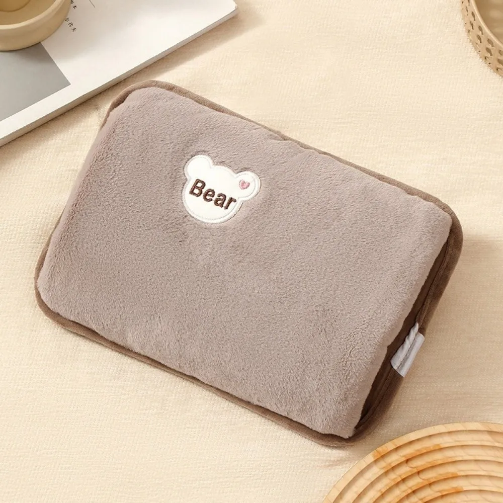 Portable Flannelette Electric Hot Water Bag EU Plug Explosion-Proof Hand Warmer Fast Heating Winter Heated Bag for Home Office