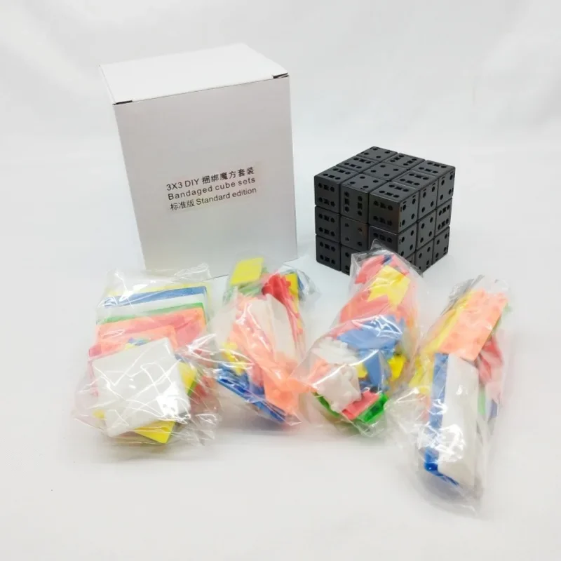 Cubetwist bandé 3x3x3 bricolage astuces Cube magique professionnel Puzzle Cubes Cube magique éducatif Cubo Magico jouets