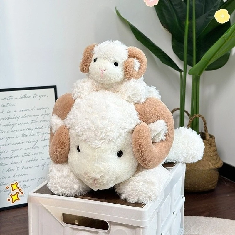 Jouets en peluche de vache et de mouton confortables – Duo câlin pour chambre à coucher et sommeil |   Poupées d'animaux super douces pour le confort et l'entreprise