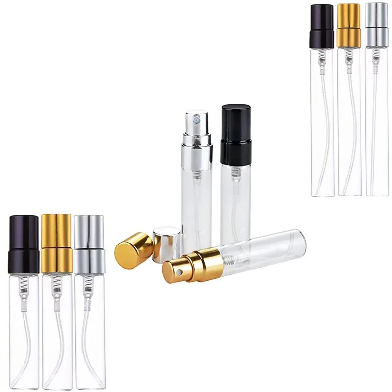 

100Pcs 5ml/10ml/15ml Mini Dispensing Bottle Glass Spray Portable Sample Travel Dispensing Bottle