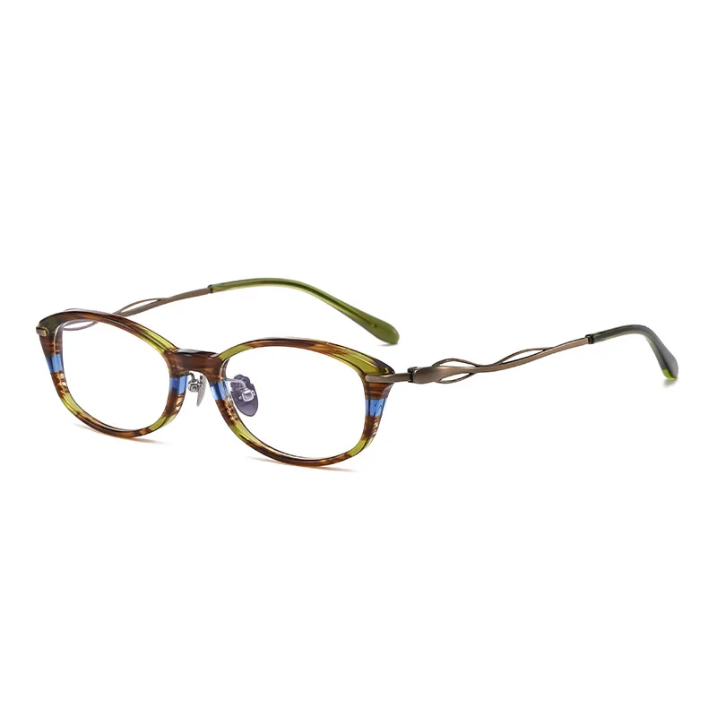 

Fashion Cat Eye Titanium Acetate Glasses Frame Women Optical Prescription Custom Eyeglass Top Quality Men Myopia Reading Eyewear