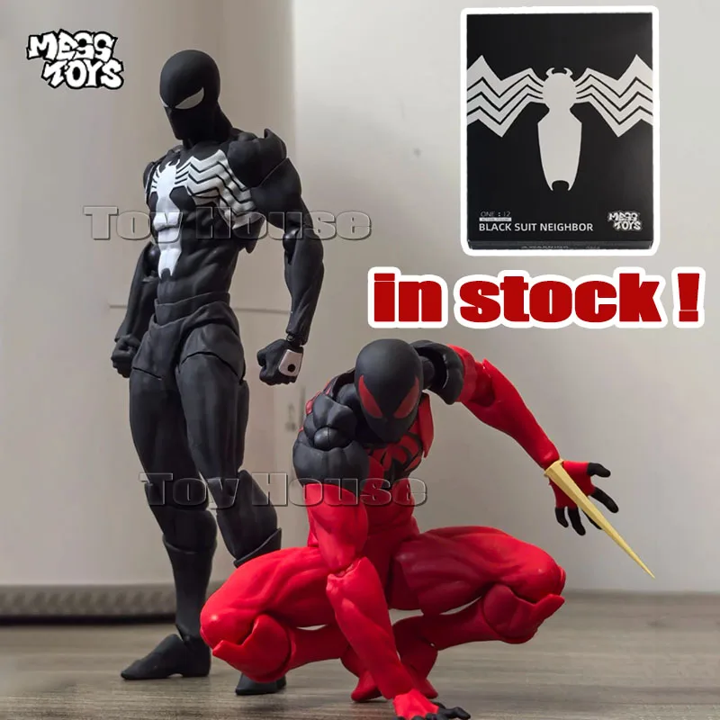 

В наличии беспорядок игрушки черный костюм сосед симбиот фигурка паука Алый паук Каин Паркер красный аниме фигурку игрушки подарки