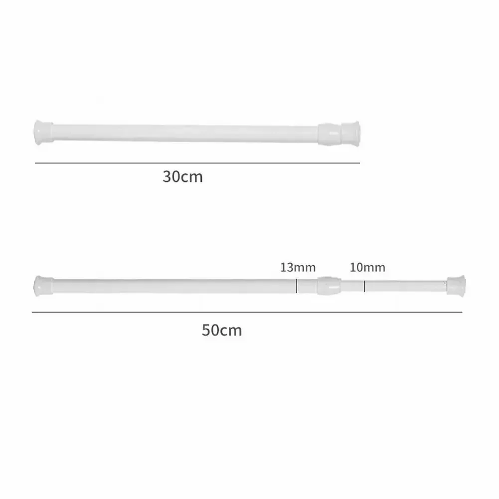 40-70Cm Multifunctional Spring Loaded Extendable Rod Adjustable Curtain Telescopic Pole Household Hanging Rods Bathroom Product