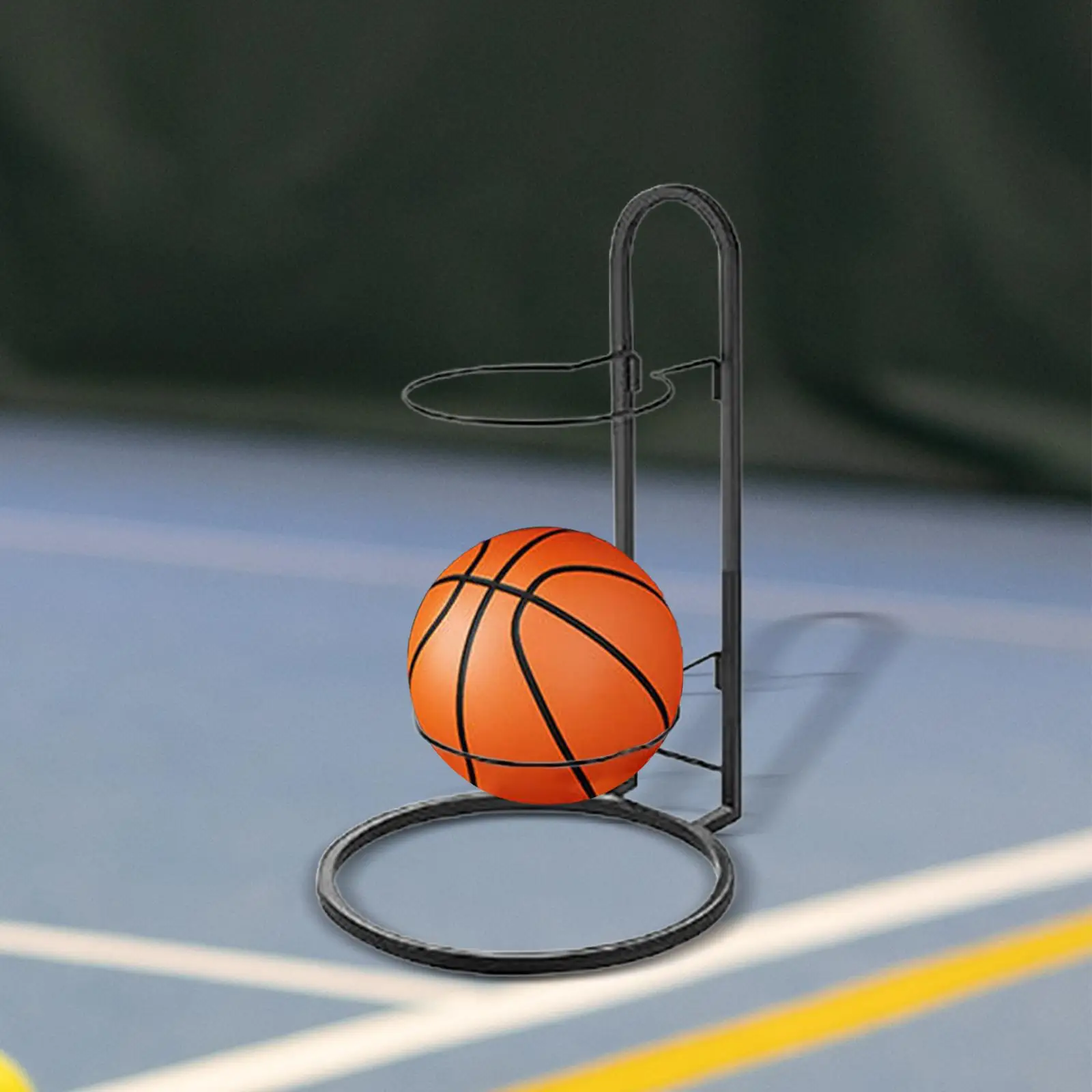 

Level Ball Storage Rack for Indoor Use, Basketball Organizer for Home And Garage