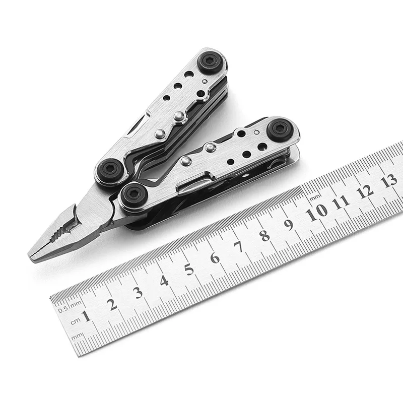 Mini Multifunctional Stainless Steel Folding Pliers Outdoor Travel Survival Multi Tool EDC Plier Knife For Camping And Hiking