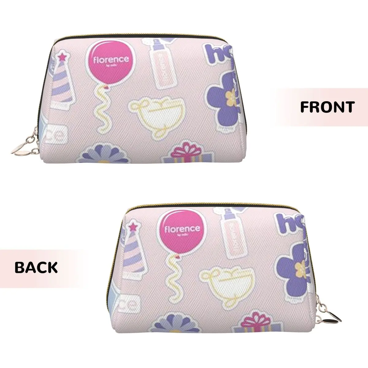 Florence By Mills Millie Bobby Brown Women Cosmetic Bags Travel Makeup Organizer Pouch Toiletry Storage Dopp Kit Box