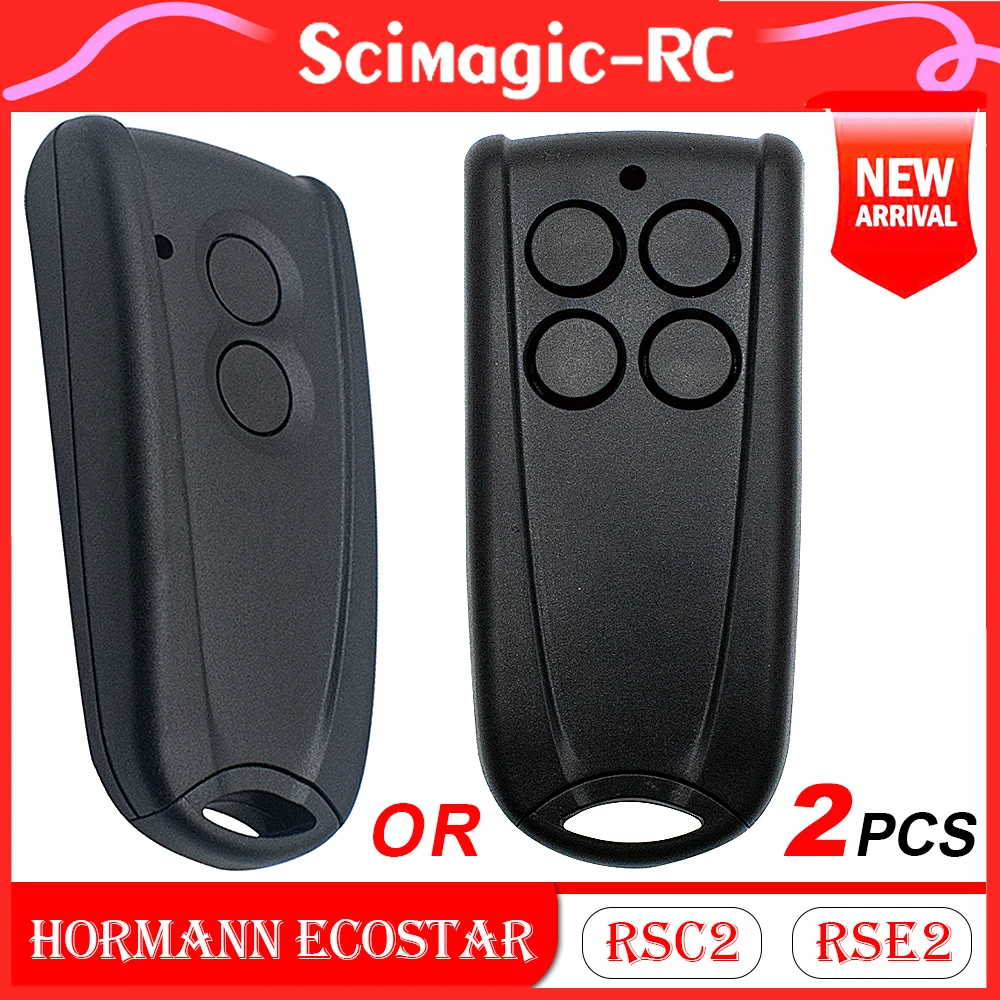 

2pcs for ECOSTAR RSE2 RSC2 Garage Door Remote Control 433MHz Rolling Code Ecostar RSC2-433 RSE2-433 Mhz Transmitter With Batter