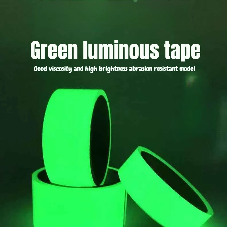 Fluorescent Glow in Dark Self-luminous Tape, Night Light Storage Adhesive Tape for Home Decoration Gadget