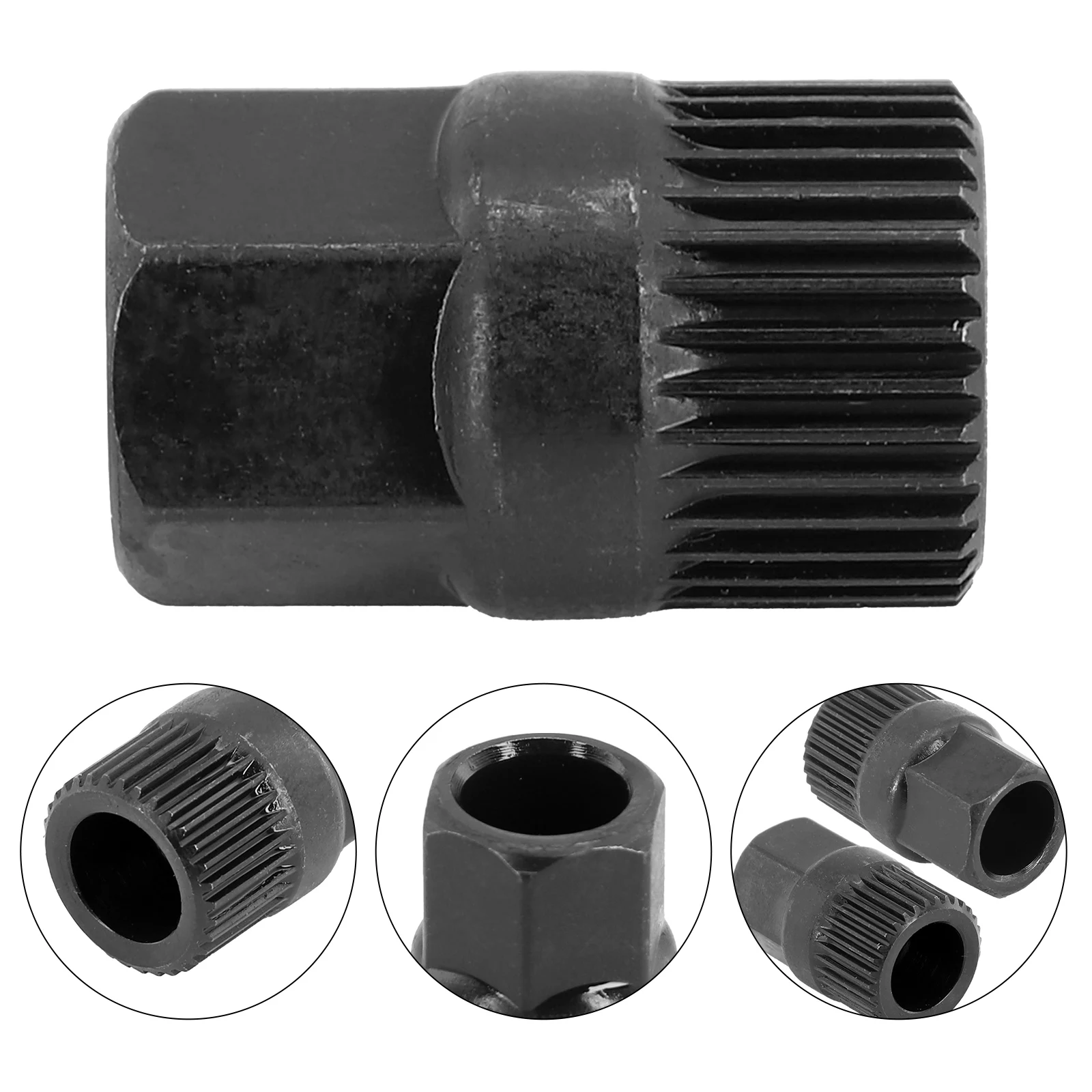 New Useful Car Pulley Removal Tool Teeth Spline Clutch For V-belt Pulley Parts Tool.Kit Wheel 33 Tooth Accessories Alternator