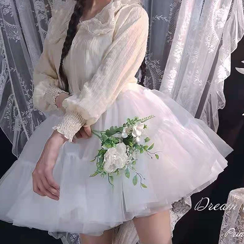 تنورة تحتية منتفخة من الكانكان للفتيات ، تنورة من التل ، تنورات لوليتا ، تنكرية أنيقة للإناث #2