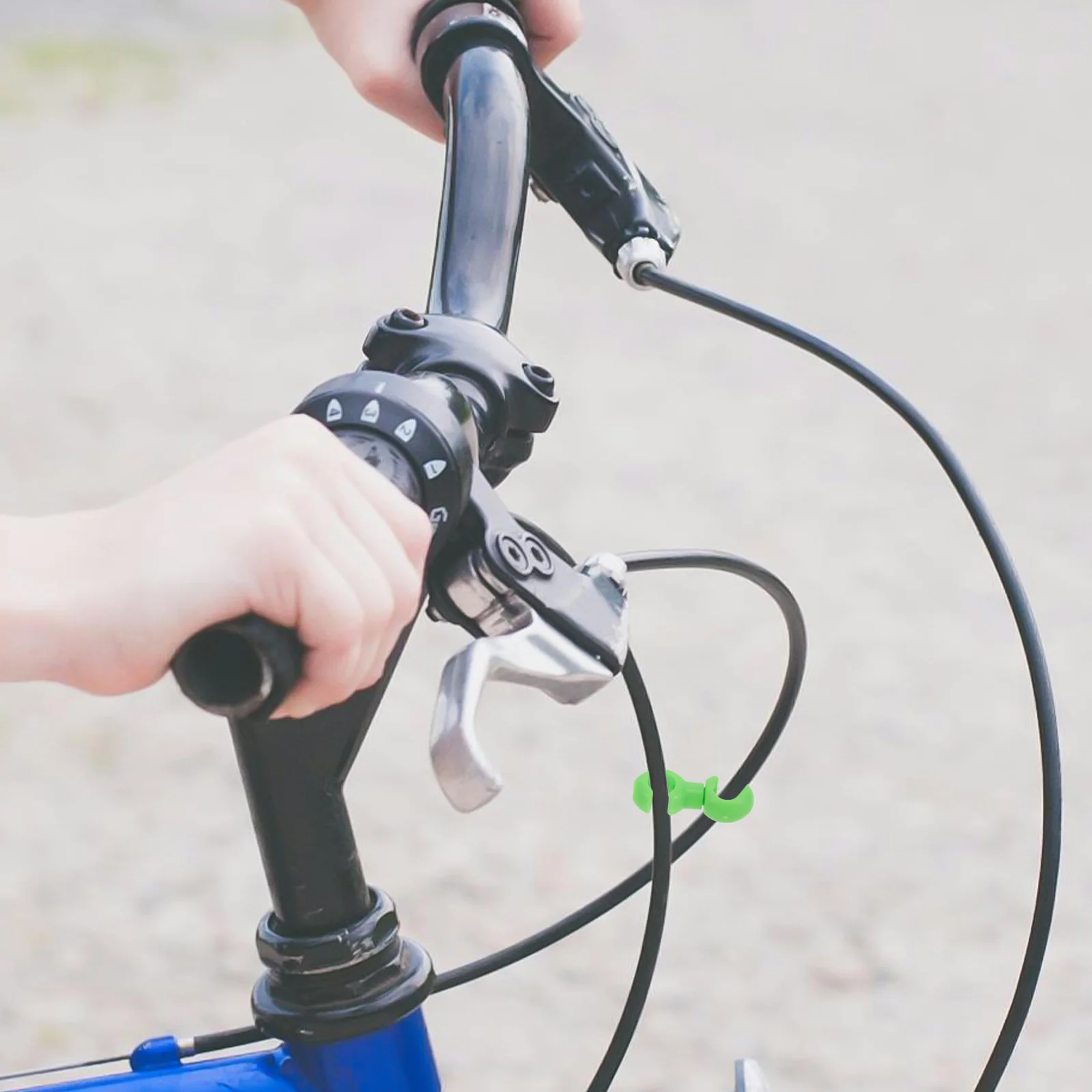 

20 Pcs Bicycle Cable Clamps Tube Buckle Housing Clips Light Green For Road Bike Brake Derailleur Hose Guide Efficient