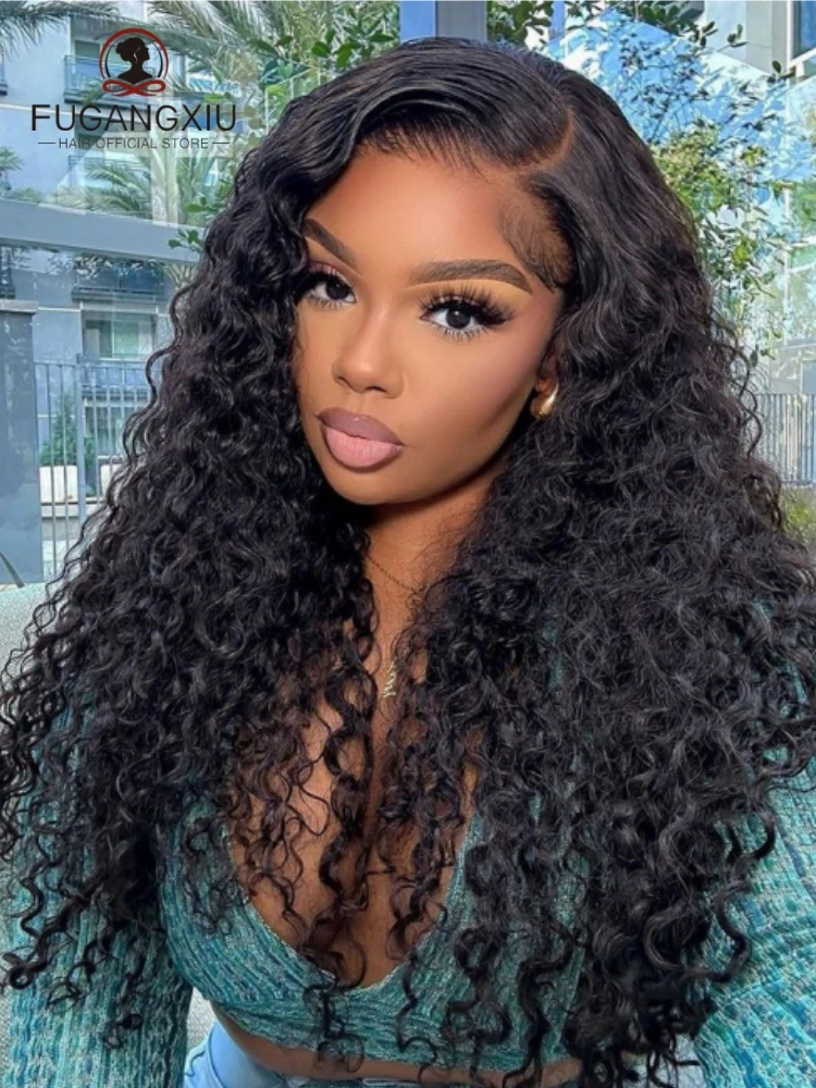 

FGX-180% Density 30 Inch Water Wave 13x4 Lace Front Human Hair Wig Loose Water Curly 4x4 Lace Closure Wig Human Hair For Women