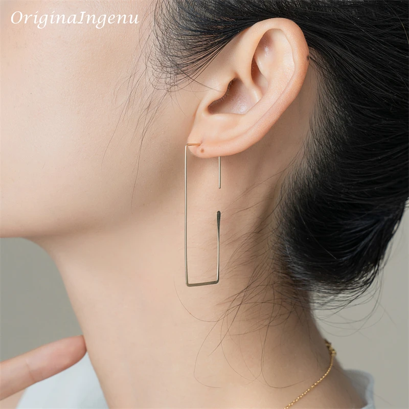 

925 Silver Big Gold Hoop Earrings 14K Gold Filled Vintage Jewelry Boho Orecchini Brincos Oorbellen Pendientes Earrings For Women