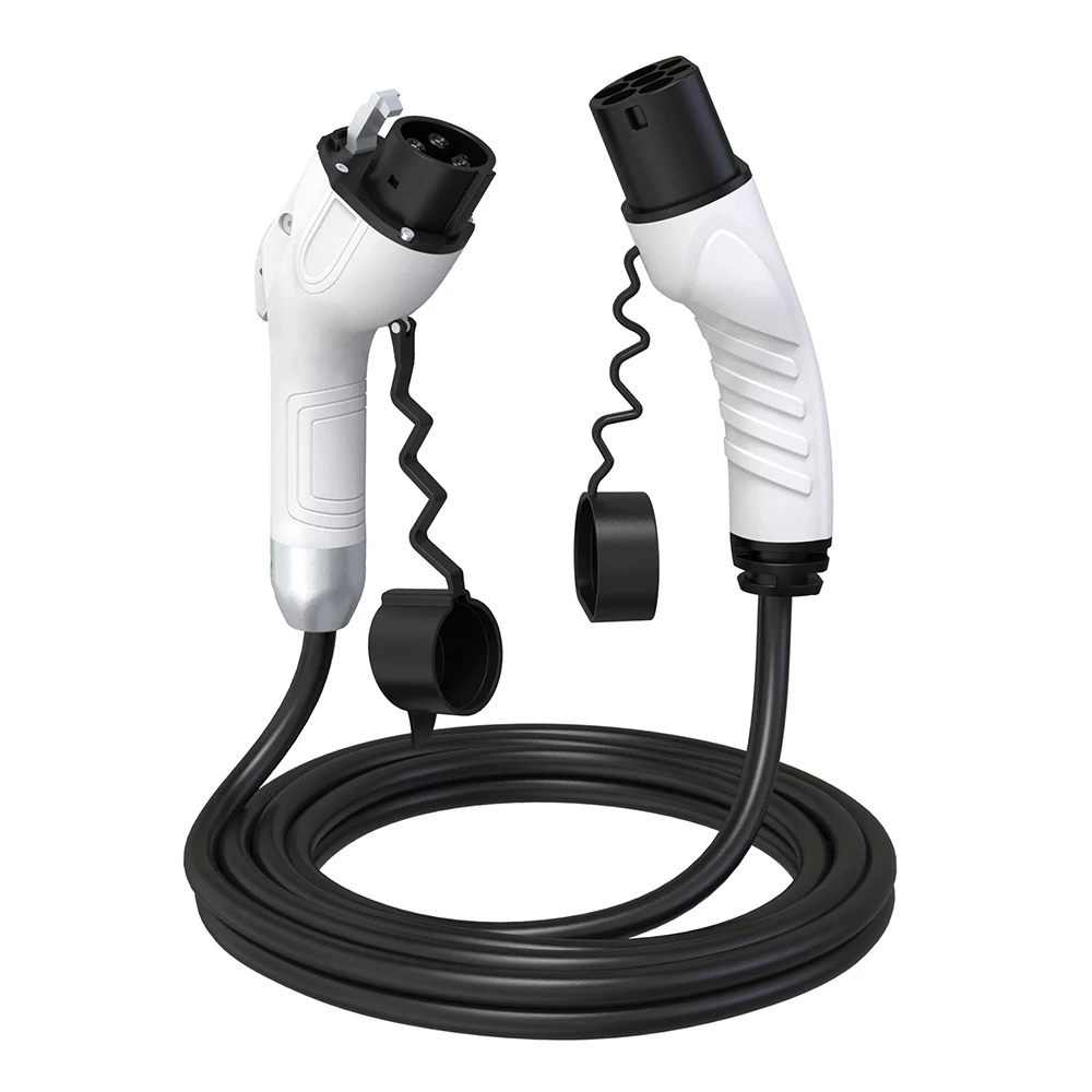 EV Car Charger Plug 32A Type1 to Type2 SAEJ1772 to IEC62196-2 with 5M Cable EV Charger EV Charging Adapter