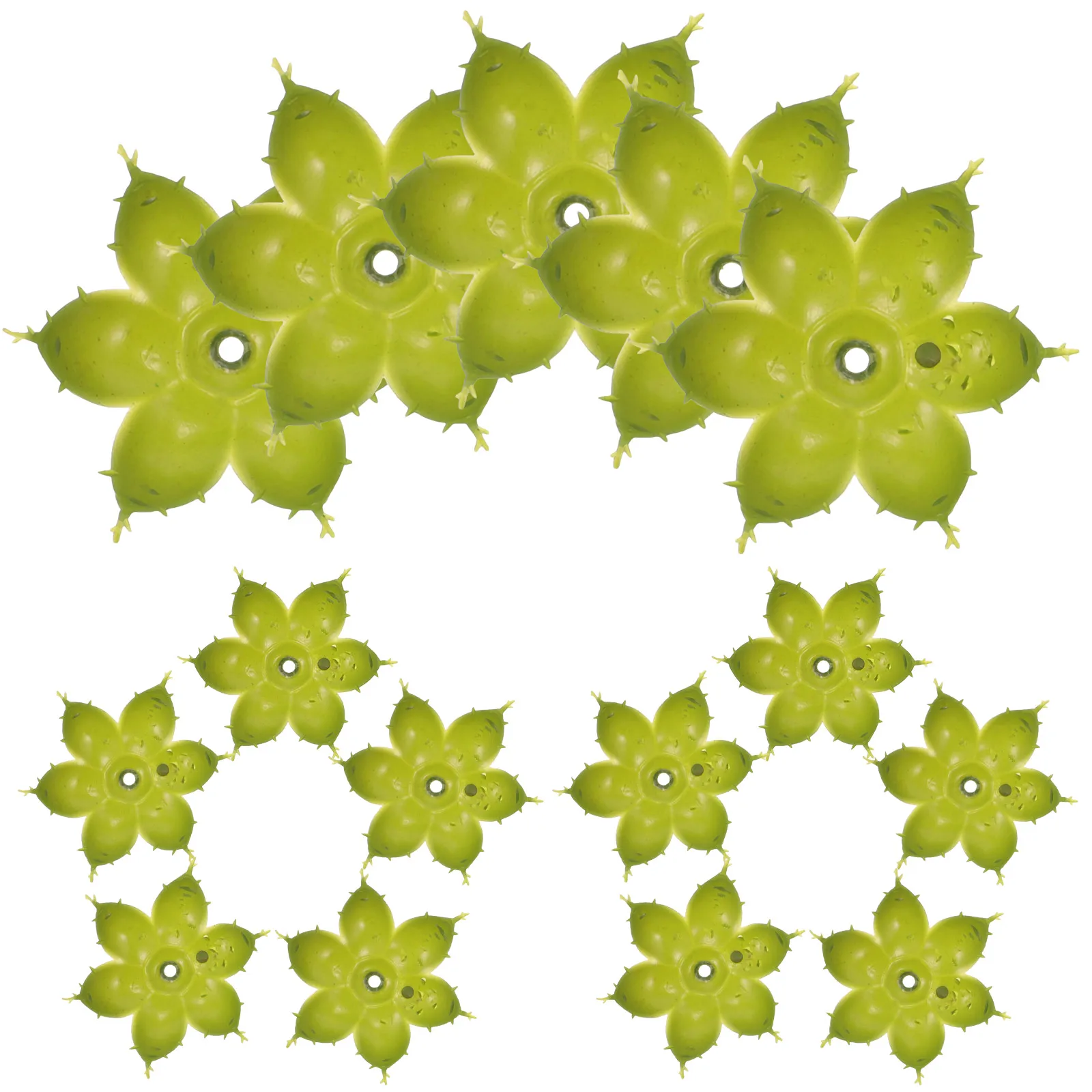 50 قطعة من حبوب الكاليس الزهرية الاصطناعية البلاستيكية لصنع الزهور ذاتية الصنع وعاء الأزهار المزيفة حرفة الكالكس الوردية النابضة بالحياة