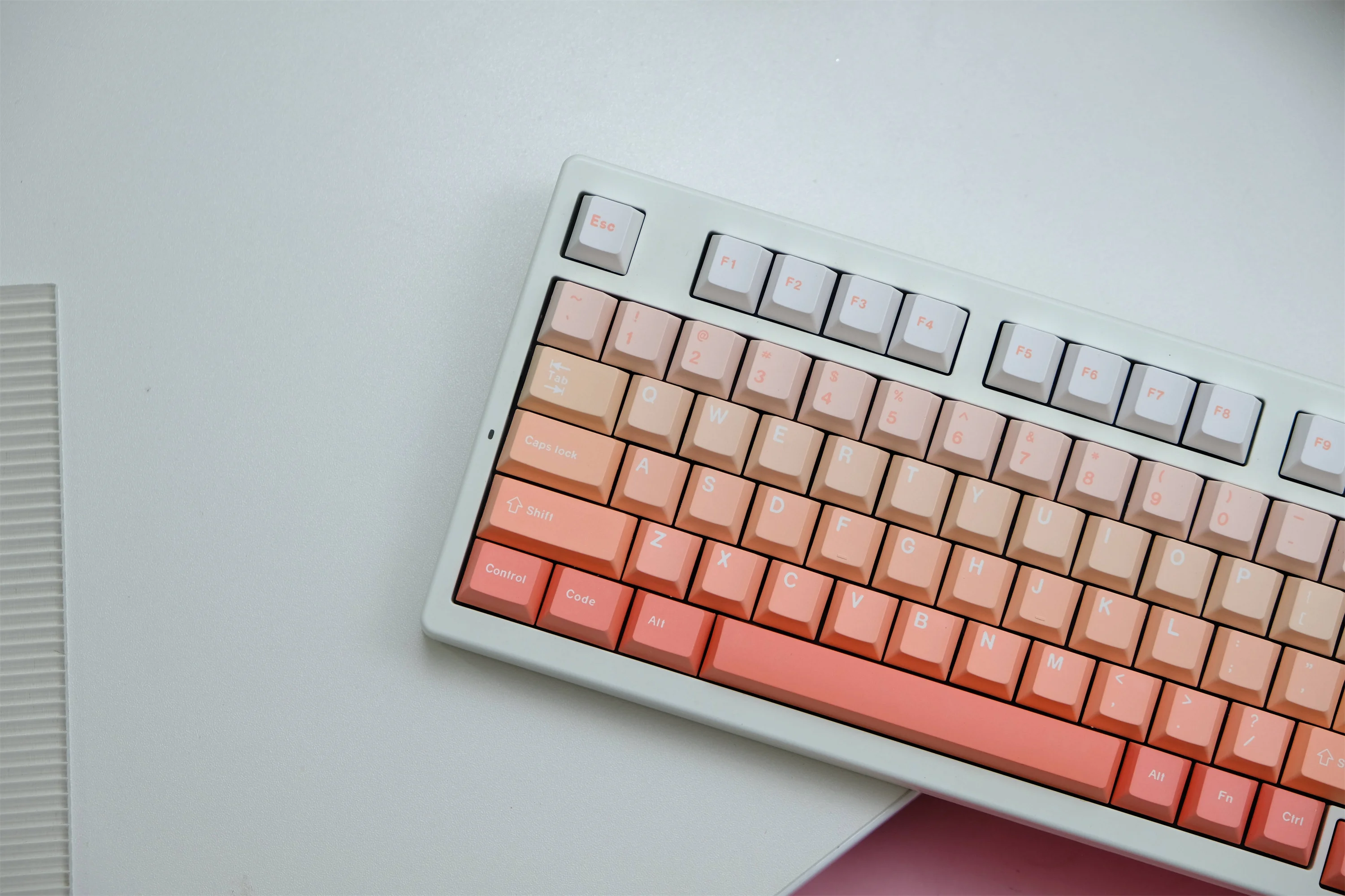 Blush gradient Keycap 147 Keys PBT Keycaps Cherry Profile DYE-SUB Personalized For Mechanical Keyboard