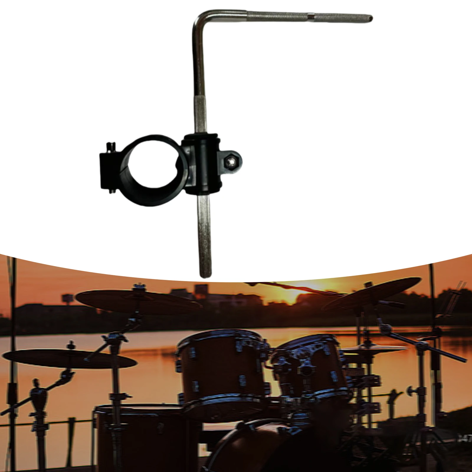 Drum Rack Clamp Percussion Instrument Accessories Bracket Clip Professional Electronic Drum Clamp Hardware for Kids Beginner