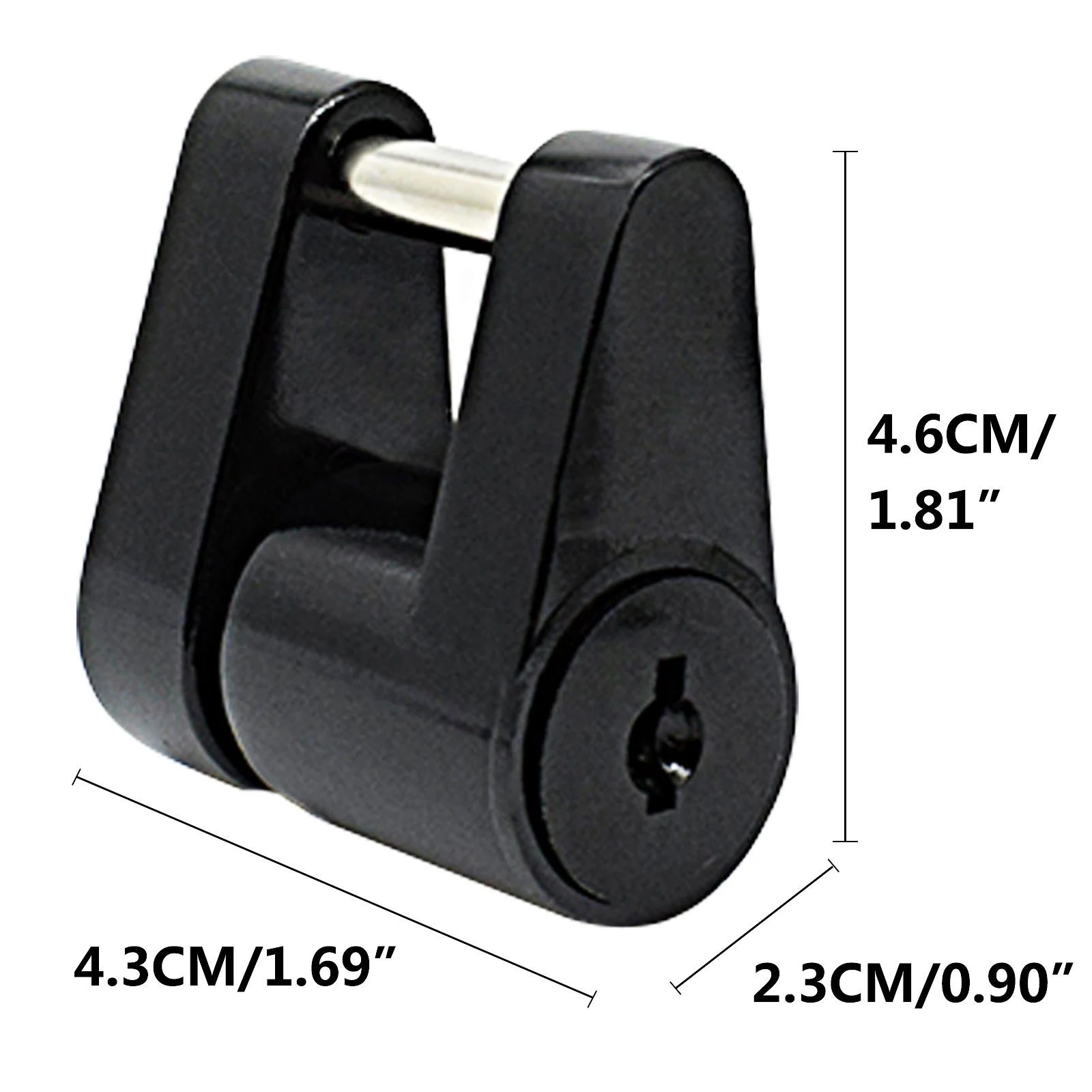 Trailer Hitch Coupler Lock Heavy-Duty Hook Lock Anti-theft Durable Trailer Coupler Padlock Repalcement Parts Security Protector