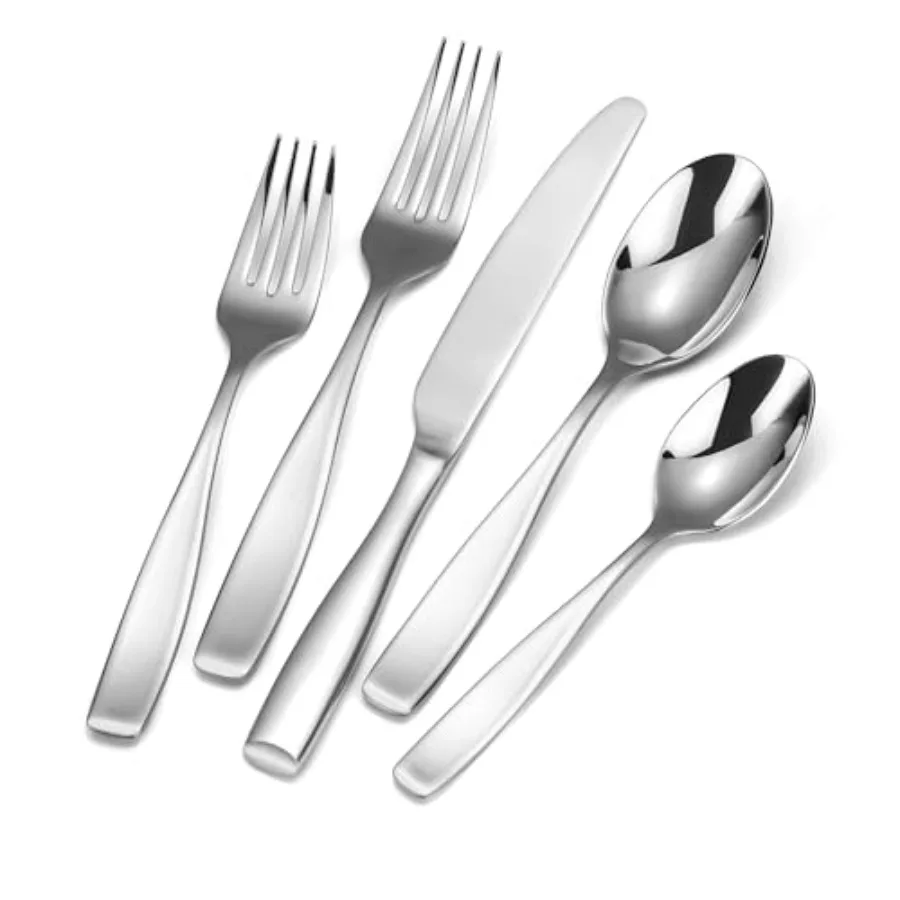 

60-Piece 18/10 Stainless Steel Flatware Set for 12 Heavy Duty Silverware Set High End Flatware Dishwasher Safe Ideal for New Ho