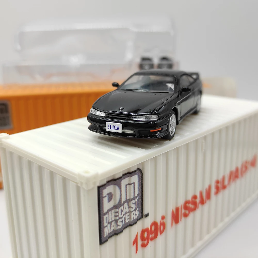 Diecast DM Master 1:64 Scale Nissan Silvia S14 Alloy Car Model Collectible Toy Gift Souvenir Display Ornament