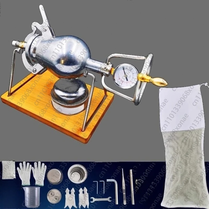 Mini Popcorn Machine, Old-fashioned Household Stainless Steel Popcorn Stove, Alchemy Stove 720ML1000
