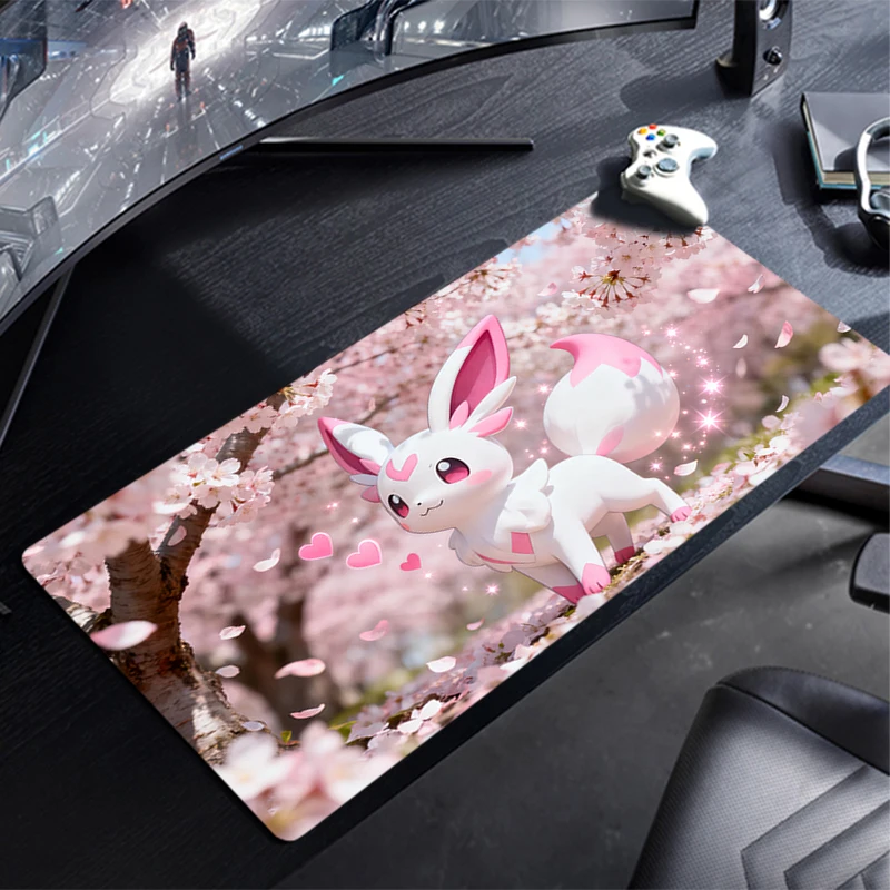 Mouse Pad P-Pikachus anime new Large Gamer XXL Keyboard Desk Mouse Mat Carpet Rubber Tapis Souris Gaming Notbook Mousepad