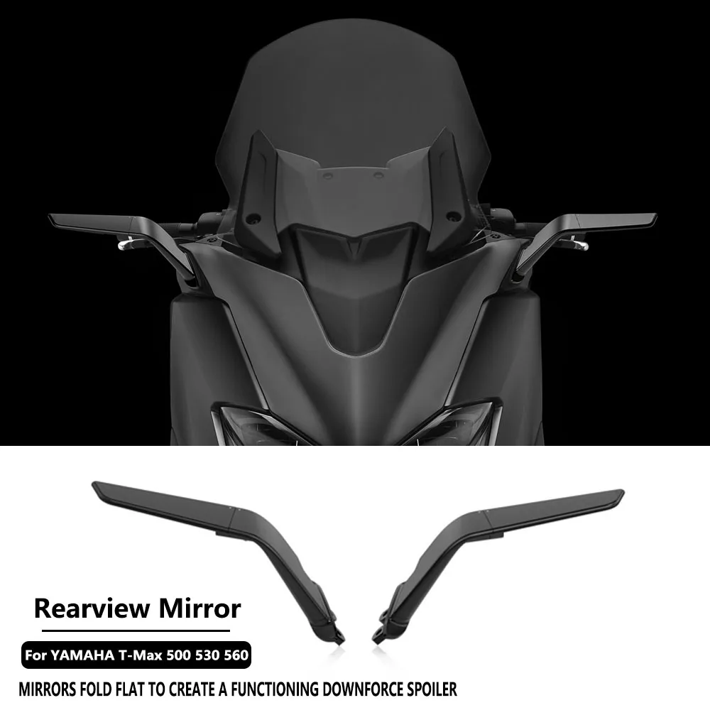 

Stealth Winglets Side Mirror For Yamaha T-Max 500 T-Max 530 T-Max 560 2004-2021 Motorcycle Rearview Mirror With Wind Deflector