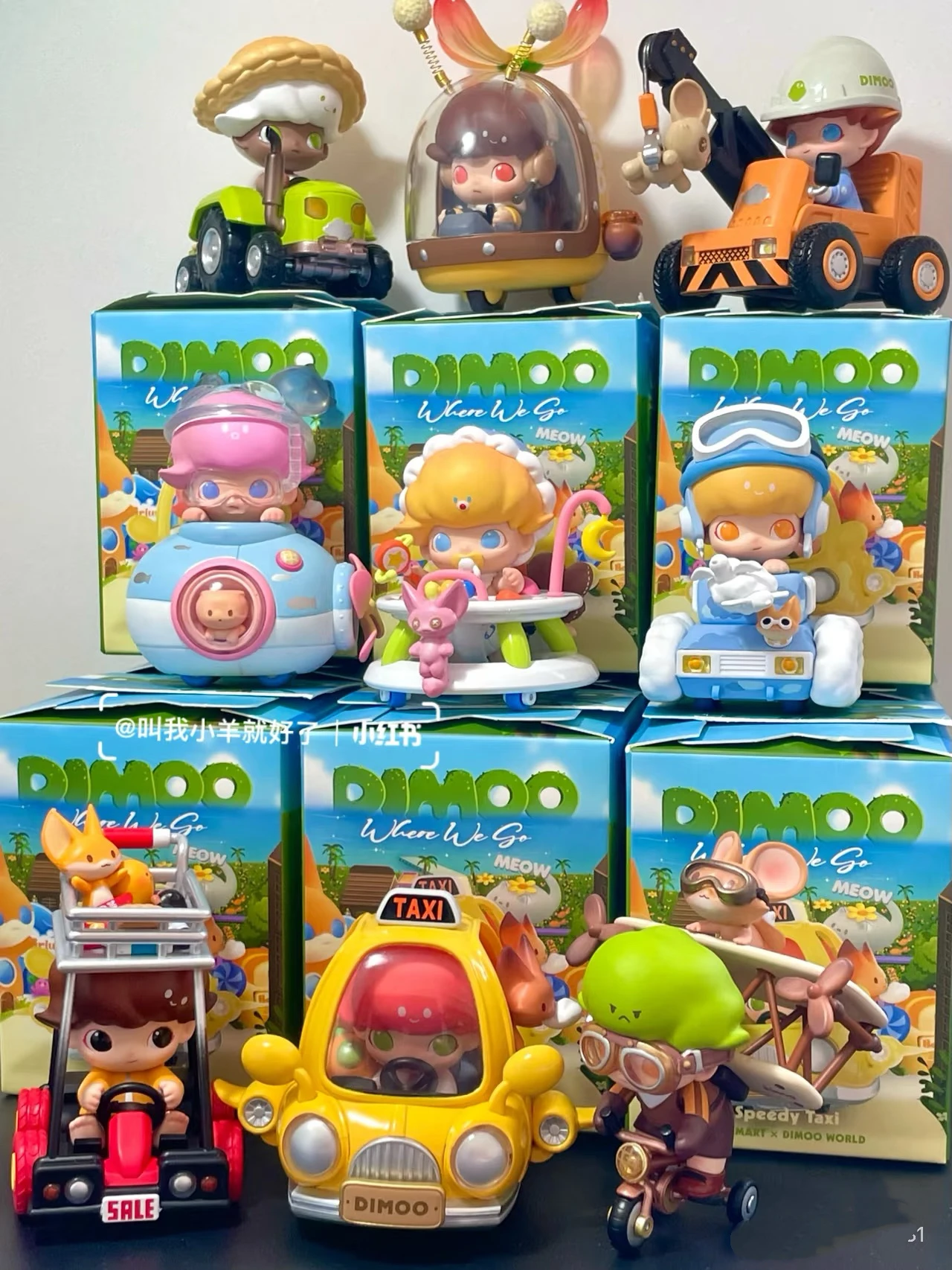 

POP MART Dimoo Where We Go Series: Слепая коробка-сюрприз, коллекционная фигурка, модель из мультфильма, подарок, игрушки, коллекция