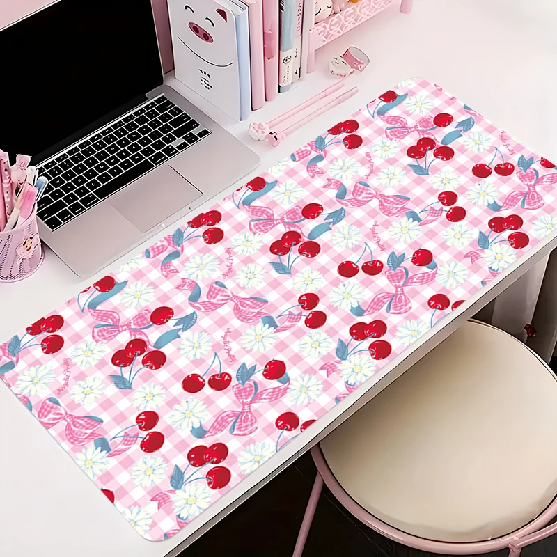 كريم الكرز نمط لوحة الماوس ، مجلس اللاعبين لوحة المفاتيح الكرتون ، مكتب حصيرة ، اكسسوارات الألعاب ، الحصير طاولة كبيرة ، الكمبيوتر ، XXL #2