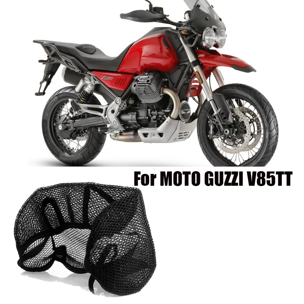 

v85tt V 85 TT 3D сотовая сетка с воздушным потоком, защитные подушки для MOTO GUZZI V85TT, аксессуары, нейлоновые нескользящие чехлы на сиденья мотоцикла