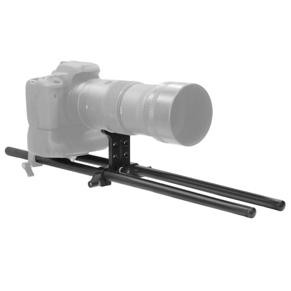 2 Stück 10cm 25cm 30cm 40cm Carbonfaserrohr mit 15mm Teleobjektivhalterung für Rig-Schienen-Klemmsystem Follow Focus SLR-Kameras – Detail 22