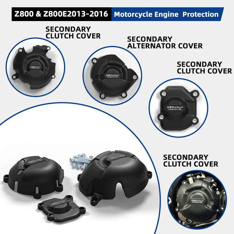 

Защитная крышка двигателя с механизмом GB Racing, импульсная защита сцепления для KAWASAKI Z800 (2013-2016), корпус и рамки