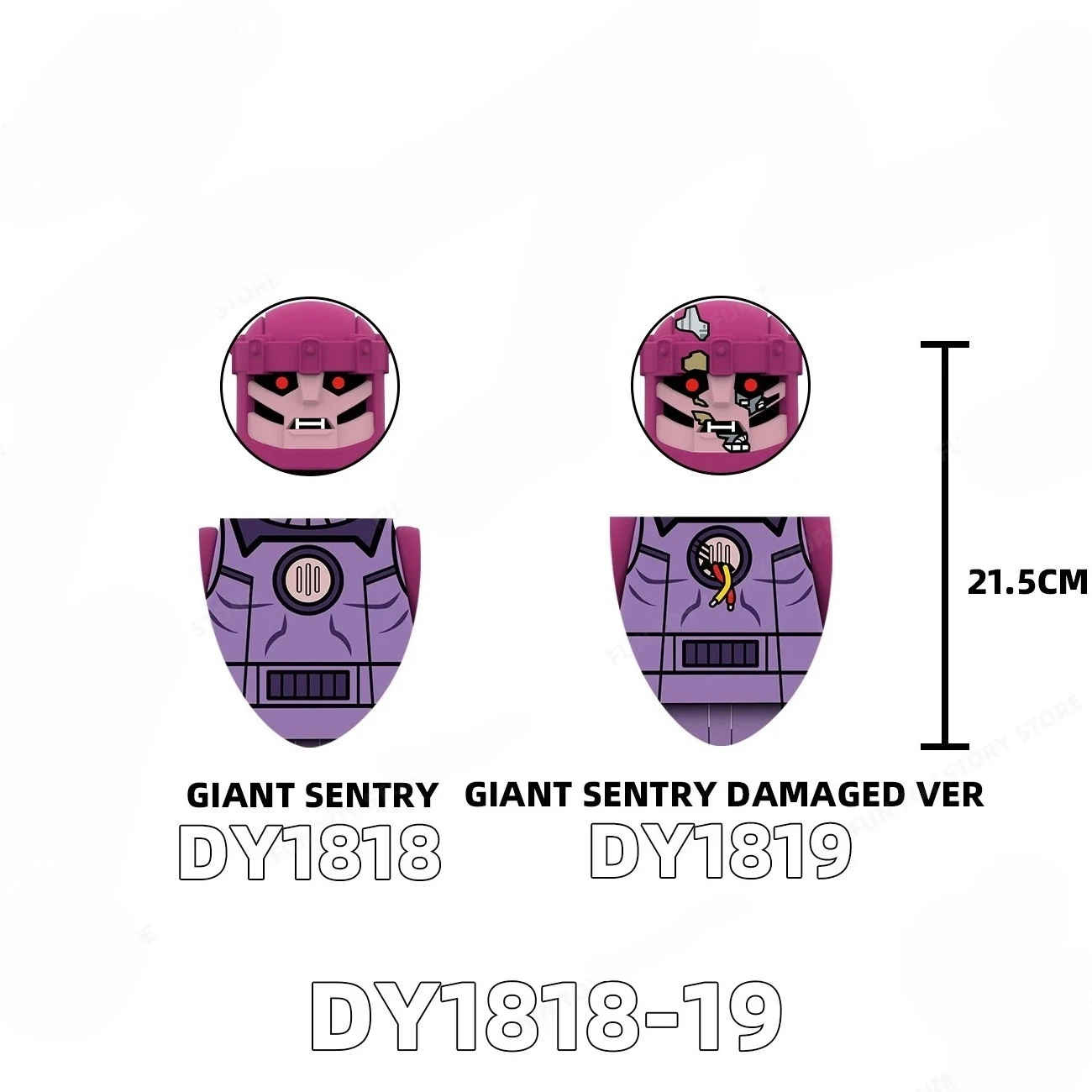 DY1818 DY1819 Super Sentry X Police Assembled Building Blocks Toy Collected by Film and Television Enthusiasts Gift for People