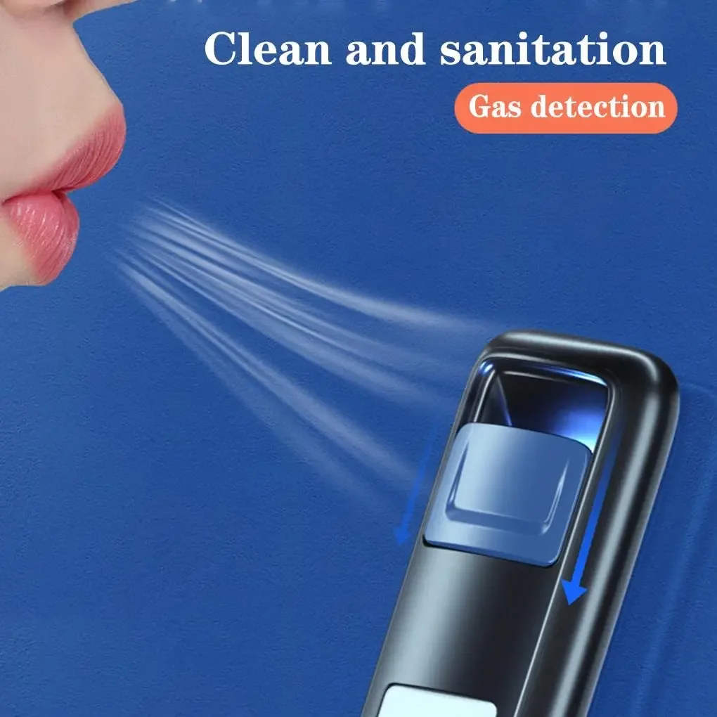 2024 Etilometro senza contatto con schermo di visualizzazione digitale Analizzatore di etilometro ricaricabile USB Etilometro ad alta precisione