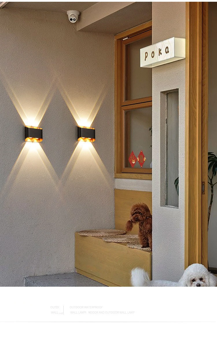 Waterproof IP65 Outdoor Wall Light Aluminium 10W LED Wall Lamp Sconce Balcony Garden Decoration Lighting Lamp AC110V 220V