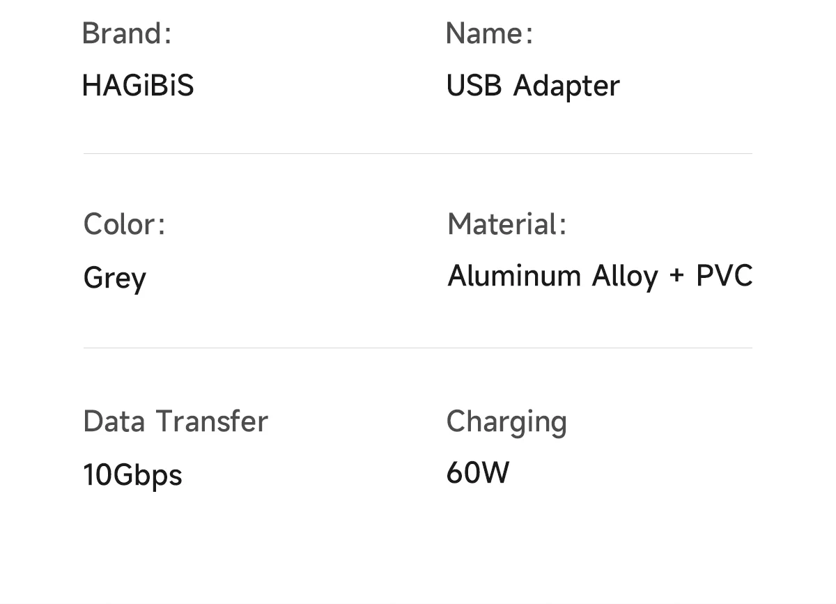 Hagibis USB-C to USB 3.0 Adapter OTG 10Gbps