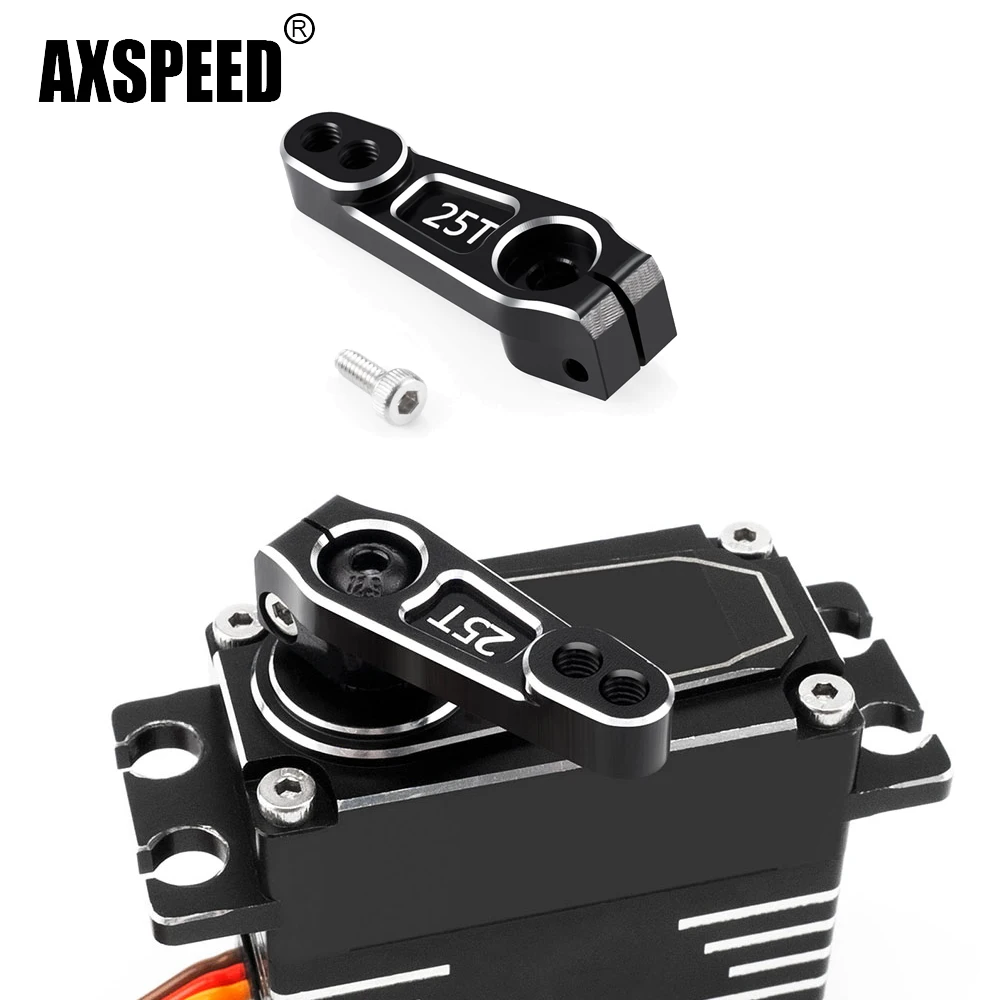 

AXSPEED 1Pcs Aluminum Alloy 16.5mm 25T Universal Servo Horn Arm for RC Crawler Car Model Upgrade Parts
