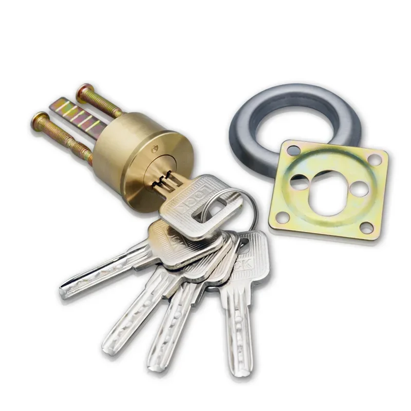 

Anti-theft Word Copper Lock Core Opening Crescent Outer Door Lock Core with Key