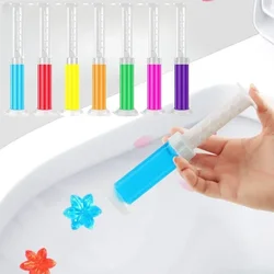 Flower Toilet Bowl Cleaner Gel Fragrance Deodorant Air Freshener Aromatic Closestool Toilet Perfume Gel Stamp Cleaning Supplies