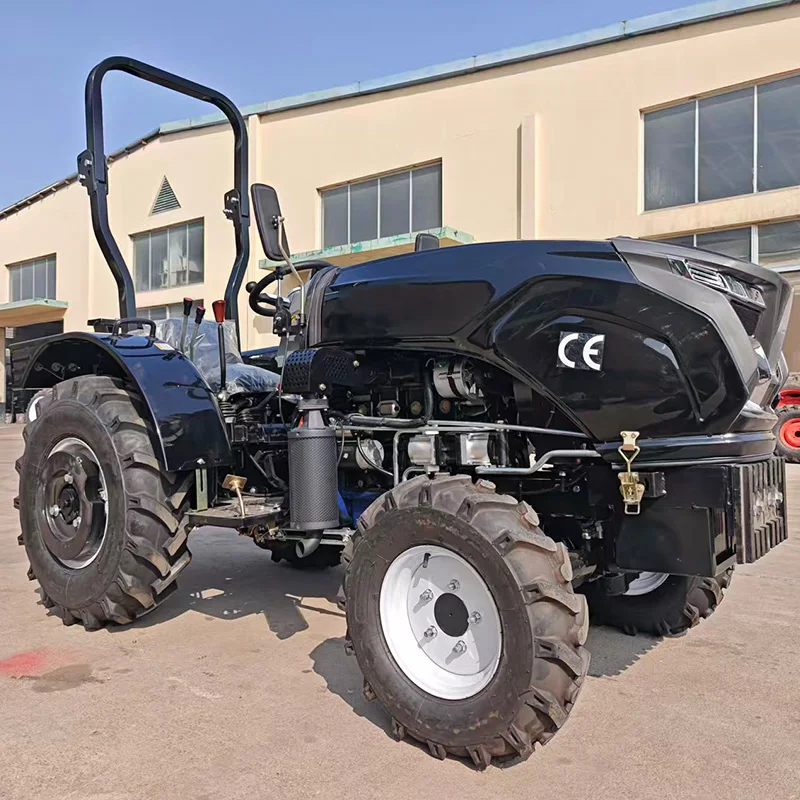 

Сельскохозяйственный трактор 50 л.с. 4x4 с роторным культиватором, дизельный двигатель, настраиваемая сельхозтехника для вспашки и обработки земли