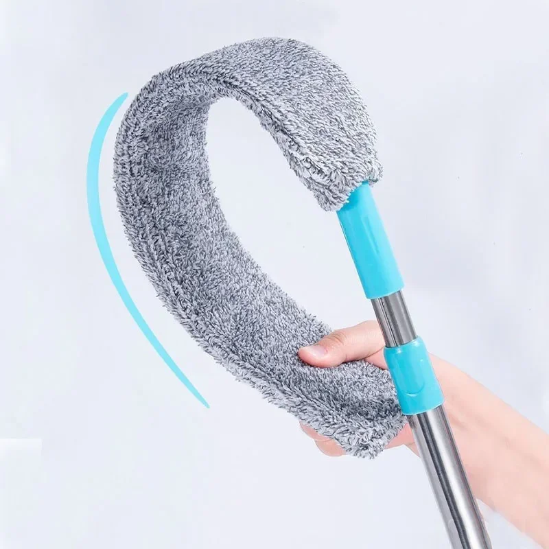 Gap cleaning duster Chicken feather duster Electrostatic dust removal duster Telescopic long rod bed bottom cleaning duster