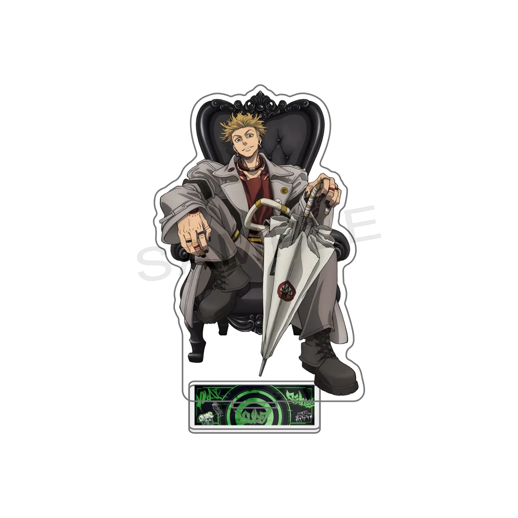 Gachiakuta CRUX Rudo Sinjin Enjin Special-shaped Acrylic Stand Keychain Throne Chair Design Desktop Decor Ideal Holiday Gift
