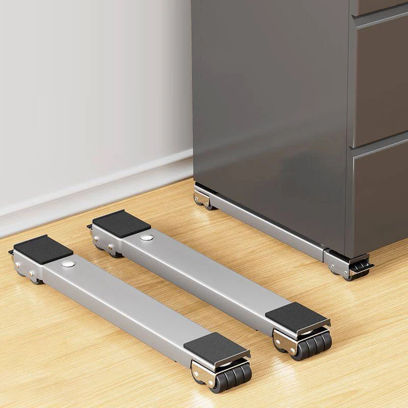 2PCS Refrigerator Mobile Base Universal Washing Machine Stand Adjustable Length Roller Stand Labor-Saving Furniture Moving Base