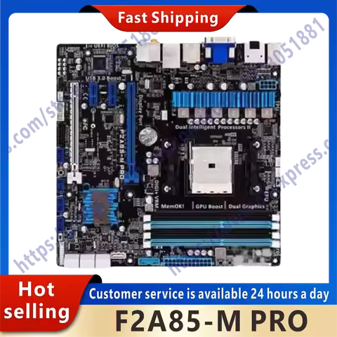Used F2A85-M PRO motherboard slot FM2 DDR3 for A85M A85X original desktop motherboard SATA II motherboard