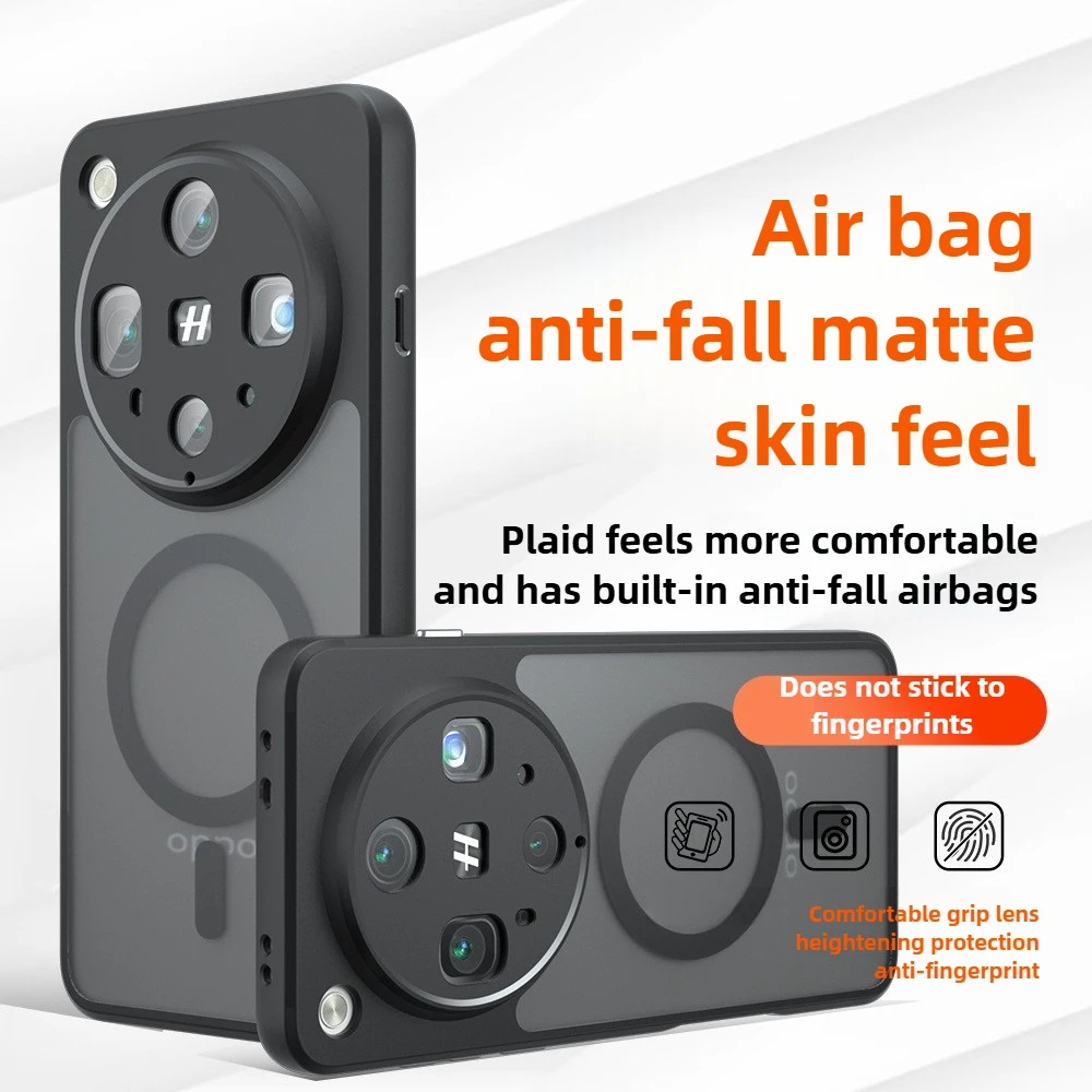 

Чехол Find X8 с ультрамагнитной зарядкой для мобильного телефона OPPO Find X8s Plus X8 Pro Air Bag, защищенный от падения, прозрачный матовый чехол на заднюю панель