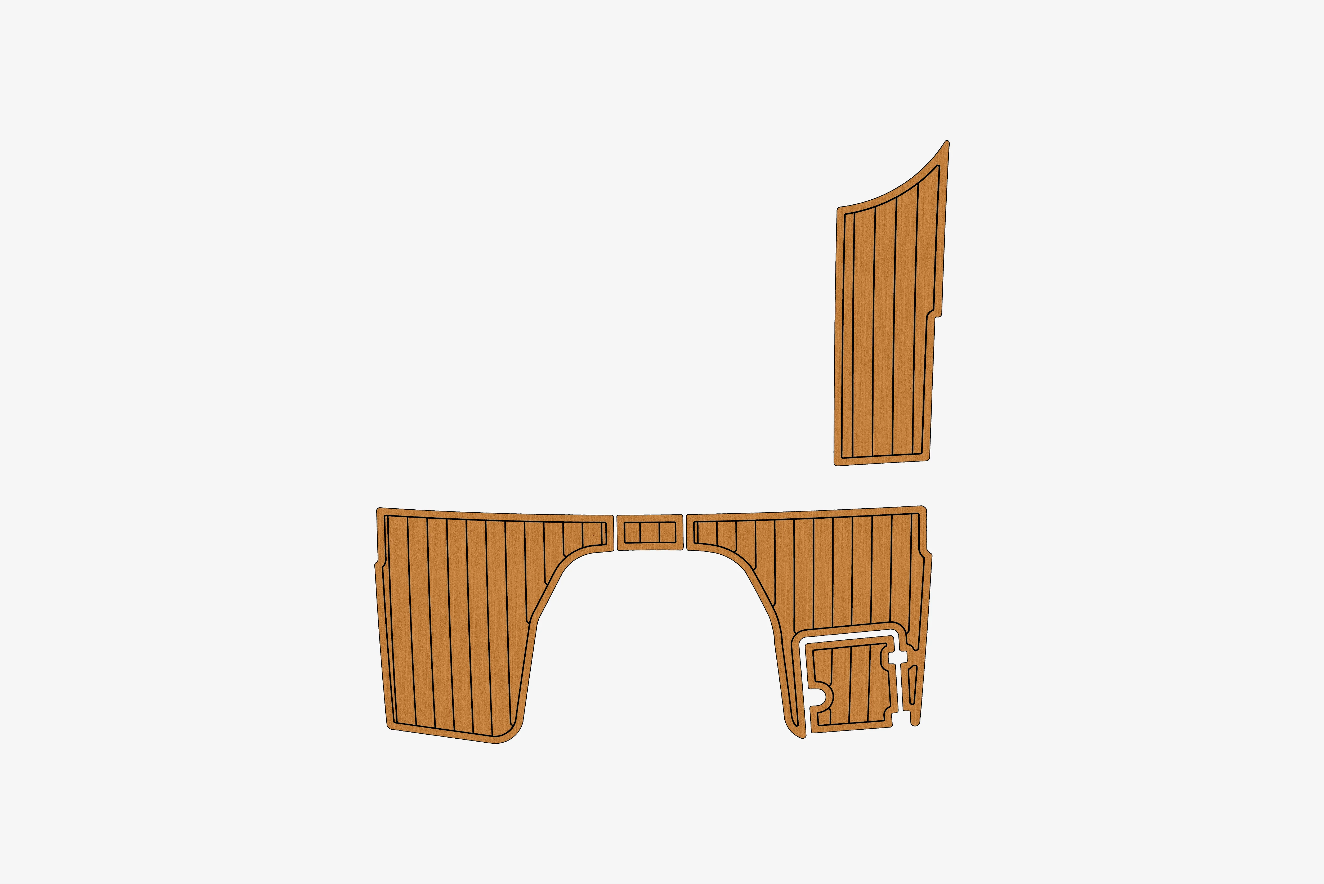 

Anti-Skid EVA Faux Teak Self-Adhesive 6mm Boat Decking Pad for 2020-2022 Chaparral 267 SSX Yacht Cockpit Durable Marine Floor